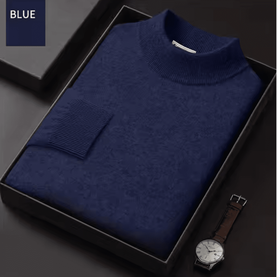 100% Cashmere Pullover LUDO MARINO Dark Blue