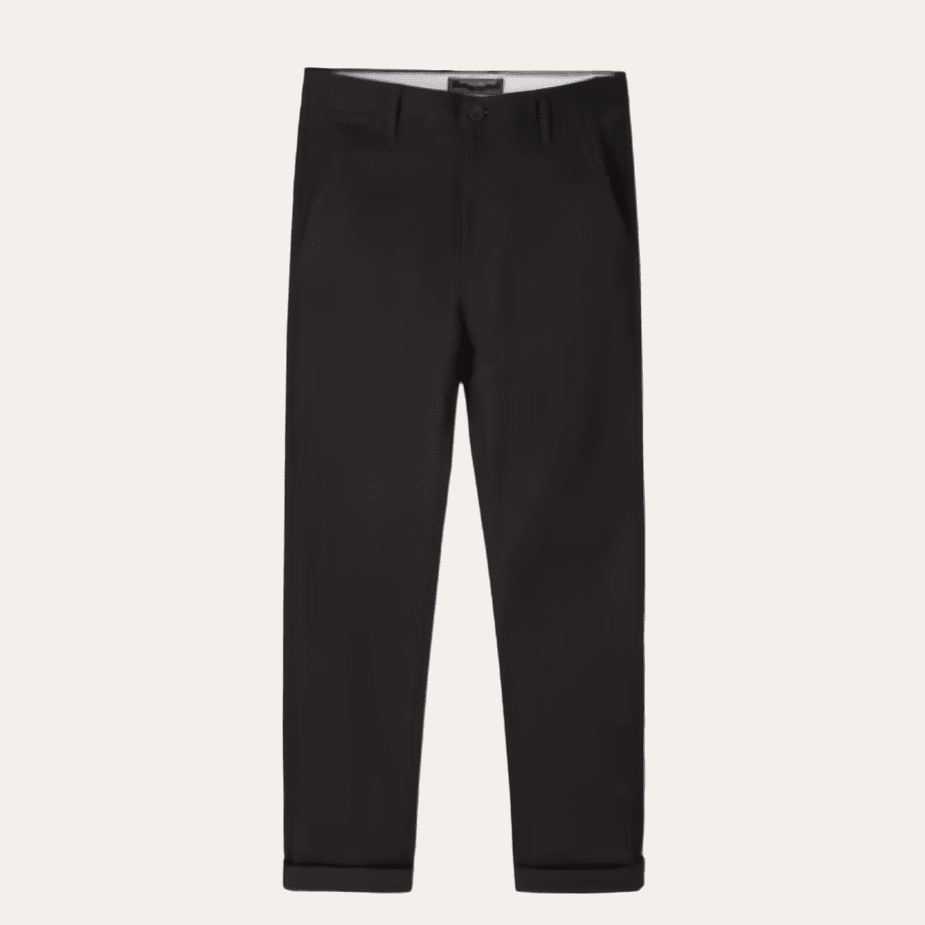 100% Cotton Chino Pants LUDO MARINO Black