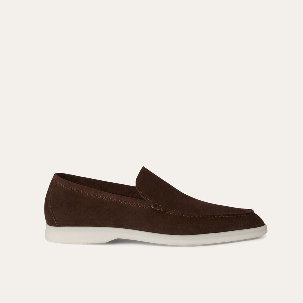 Premium Suede Loafers LUDO MARINO Coffee 38