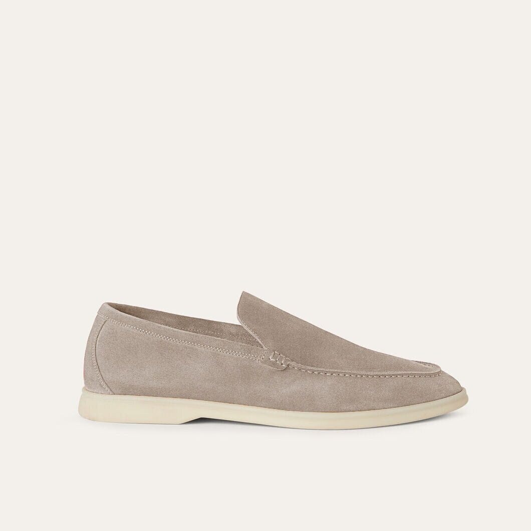 Premium Suede Loafers LUDO MARINO Khaki 38