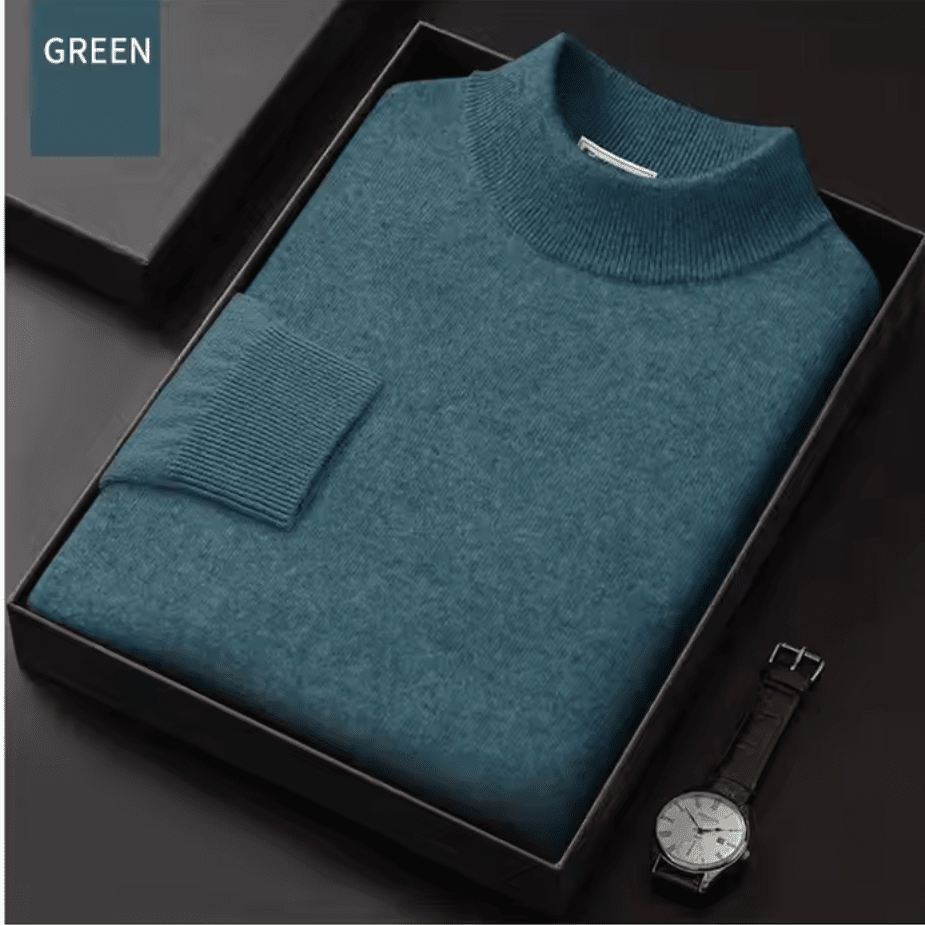 100% Cashmere Pullover LUDO MARINO Green 