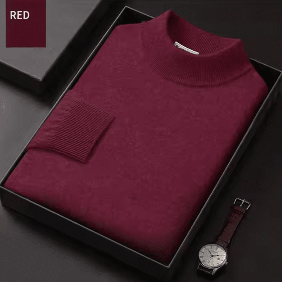100% Cashmere Pullover LUDO MARINO Wine Red 