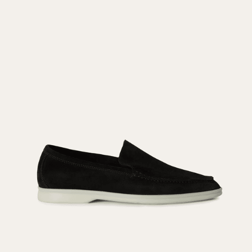 Premium Suede Loafers LUDO MARINO Black 38 